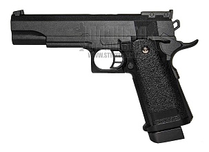 фото детально galaxy пистолет colt hi capa с глушителем и лцу, спринг (g6a) интернет-магазин "Планета страйкбола"