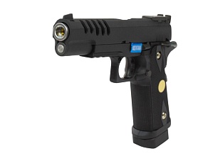 WE Пистолет Colt Hi Capa 5.1, greengas перфорированный кожух, WE-H002