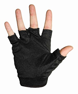 Перчатки полпальца черные L (ws27351b l)