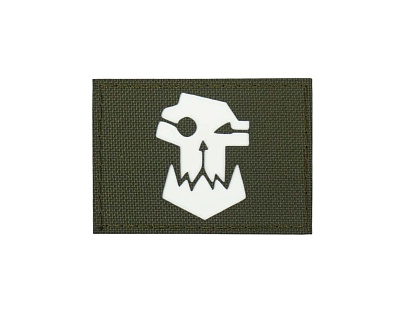 детальное фото Нашивка Strike "Warhammer 40000. Орки / Orks ", 80х50 мм, олива, лазерная резка интернет-магазин "Планета страйкбола"