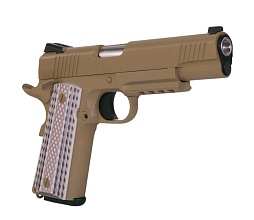 Пистолет WE Colt M45A1, greengas, tan (we-e015-tan)