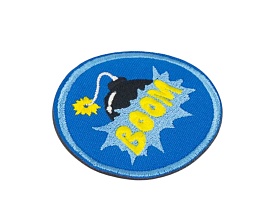 Нашивка Strike "Бомба / BOOM", 65 мм