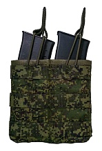 Подсумок Strike под 2 магазина АК / AR без клапана, цифра кордура