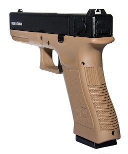 KJW Пистолет Glock 18, CO2, tan (CP627-TAN)