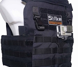 Крепление Strike экшен камеры GoPro на жилет MOLLE с винтом, 3D печать пластик