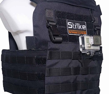 Крепление Strike экшен камеры GoPro на жилет MOLLE с винтом, 3D печать пластик