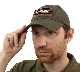 Нашивка Strike "Cyberpunk 2077. Группа Самурай / Samurai. Надпись." 80х30 мм