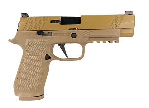 WE Пистолет Sig Sauer F17V2, greengas, tan (we-f007-tan)