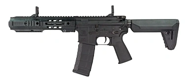 фото детально cyma автомат salient arms platinum version, mosfet, 6.5'' rail, без акб и зу (sai.001-6.5 bk) интернет-магазин "Планета страйкбола"
