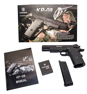 Пистолет KJW Colt Hi-Capa greengas (kp-08)