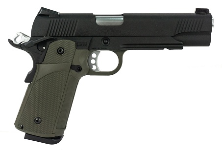 Пистолет KJW Colt, олива, greengas (kp-05-od)