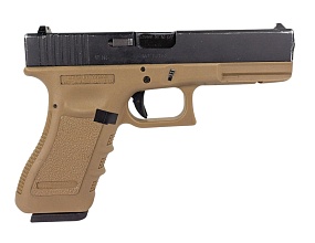 детальное фото для раздела Пистолет WE Glock 18C Gen.3, грингаз, tan (Б/У) интернет-магазин "Планета страйкбола»