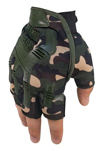 детальное фото Перчатки Outdoor Gloves Adventure прорезиненные, полпальца, мультикам (adv-u-mc) интернет-магазин "Планета страйкбола"