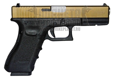WE Пистолет Glock 17 gen.3, greengas, Titanium Version (we-g001a-tg)