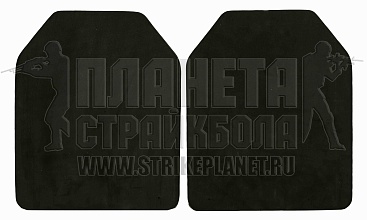 детальное фото Макет бронепластины Kingrin SAPI ПВХ 2шт. (ve-acc-02-bk) интернет-магазин "Планета страйкбола"