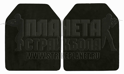 детальное фото Макет бронепластины Kingrin SAPI ПВХ 2шт. (ve-acc-02-bk) интернет-магазин "Планета страйкбола"
