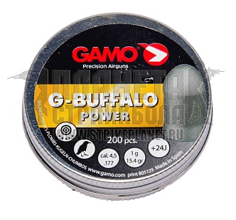 пули для пневматики gamo g-buffalo 4.5мм 200шт