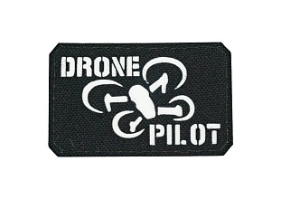 детальное фото Нашивка Strike "Drone pilot \ Пилот дрона", 80х50 мм, черный, лазерная резка интернет-магазин "Планета страйкбола"