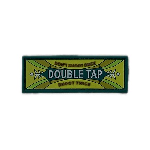 детальное фото Нашивка Zlo "Double tap" коричневый интернет-магазин "Планета страйкбола"