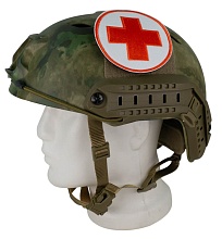 Нашивка Strike "Медик / Санитар. Красный крест" 90 мм, белый