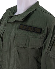 Нашивка Strike Группа крови A (II) Rh-, черный олива