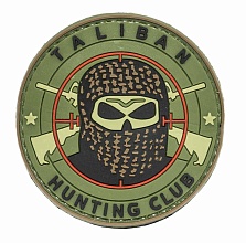 детальное фото Нашивка Zlo "Taliban Hunting club" арафатка олива интернет-магазин "Планета страйкбола"