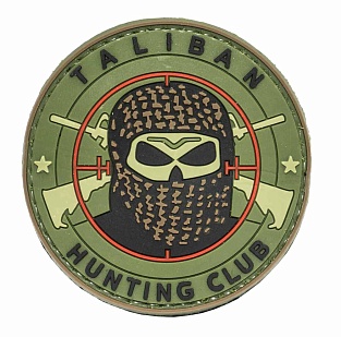 детальное фото Нашивка Zlo "Taliban Hunting club" арафатка олива интернет-магазин "Планета страйкбола"