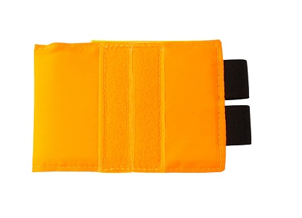 детальное фото Повязка Strike свой-чужой с велкро панелью под шеврон, оранжевый, желтый интернет-магазин "Планета страйкбола"