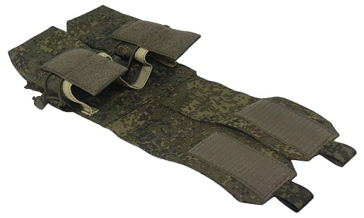 Подсумок Strike под 4 магазина АК двойной с клапаном, цифра кордура