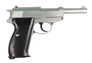 детальное фото для раздела Galaxy Пистолет Walther P38 спринг, хром (g21s), не стреляет (уценка) интернет-магазин "Планета страйкбола»