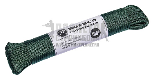 детальное фото Шнур из паракорда Rothco 30м. зеленая листва интернет-магазин "Планета страйкбола"