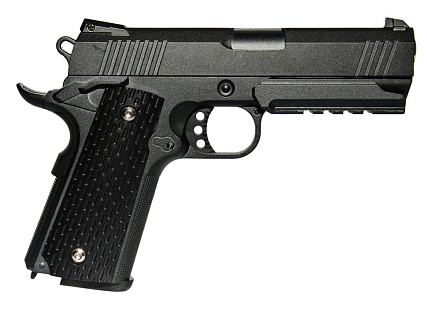 Galaxy Пистолет Colt 1911 4.3 с глушителем, спринг (g25a)