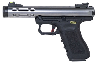 фото детально пистолет we galaxy g series silver , greengas (we-gx01-sv) интернет-магазин "Планета страйкбола"