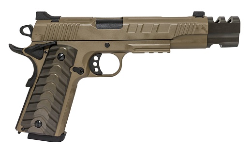 Пистолет KJW M45A1 / Colt 1911 - FDE, greengas (kp-16-gas)