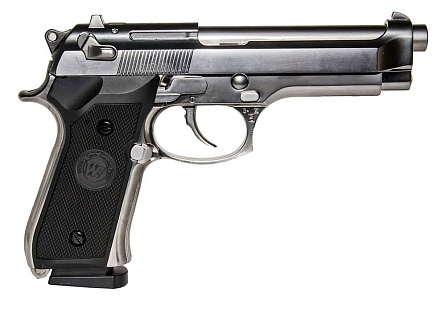 Пистолет WE Beretta M92FS greengas хром (gp301sv)