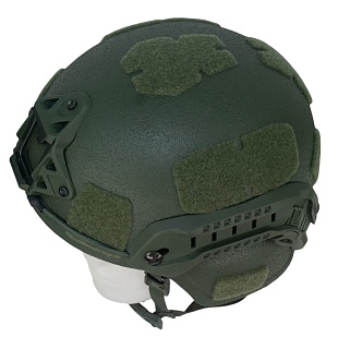 Шлем баллистический, аналог MICH 2000 V2, класс защиты NIJ IIIA, олива (Б/У)