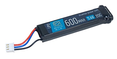 детальное фото для раздела Аккумулятор BlueMax LiPo 7.4В, 600мАч, AEP L045 интернет-магазин "Планета страйкбола»