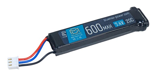 детальное фото для раздела Аккумулятор BlueMax LiPo 7.4В, 600мАч, AEP L045 интернет-магазин "Планета страйкбола»
