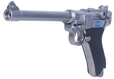 WE Пистолет Luger 'Parabellum' P08 6", хром (WE-P005)