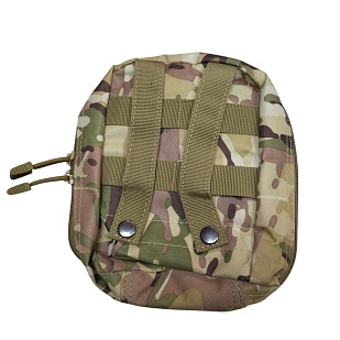 Подсумок утилитарный вертикальный на 4 молле, мультикам (Б/У)