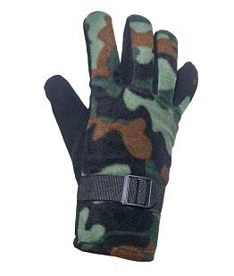 Перчатки RusForce Outpost флис, камуфляж (out-zfp-grmc)