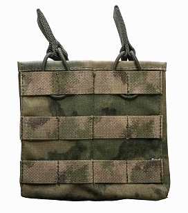 детальное фото Подсумок Strike под 2 магазина АК / AR без клапана, A-TACS Camo кордура интернет-магазин "Планета страйкбола"