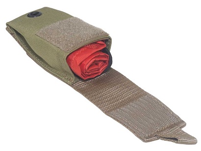 Подсумок Strike с красной лентой, койот кордура