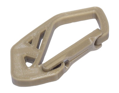 детальное фото Карабин Strike малый 80мм, пластик, песочный интернет-магазин "Планета страйкбола"