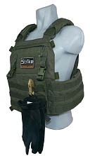 Карабин Strike малый 80мм, пластик, песочный