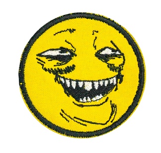 детальное фото Нашивка Strike "Йоба фейс / ПеКа фейс" 60 мм интернет-магазин "Планета страйкбола"