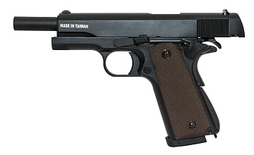 Пистолет KJW COLT M1911A1 GBB, CO2, черный (1911.CO2II)
