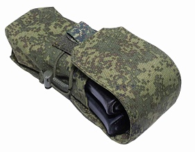 Подсумок Strike под 2 магазина АК с клапаном, цифра кордура