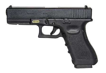 фото детально we пистолет glock 17 gen.3, greengas (we-g001a-bk) интернет-магазин "Планета страйкбола"