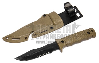 нож тренировочный t&d sog m37 пластик tan (td014 tn)